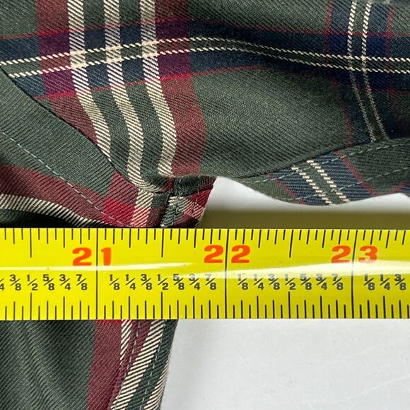 Brooks Brothers Supima Cotton Casual Shirt Green Check Long-Sleeve Button-Down - Picture 8 of 11